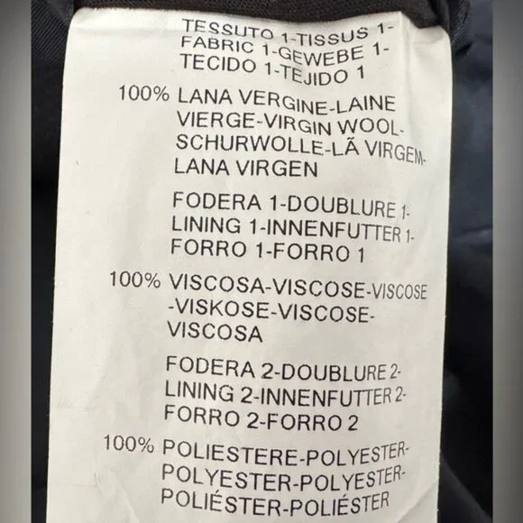 Armani Traditional Stylish Classic Navy Men 42R 36x30 2 Piece Suit Grad Prom - Picture 5 of 8